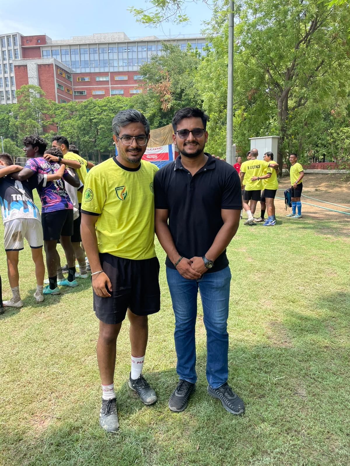 Dr. Sandeep at a football tournament