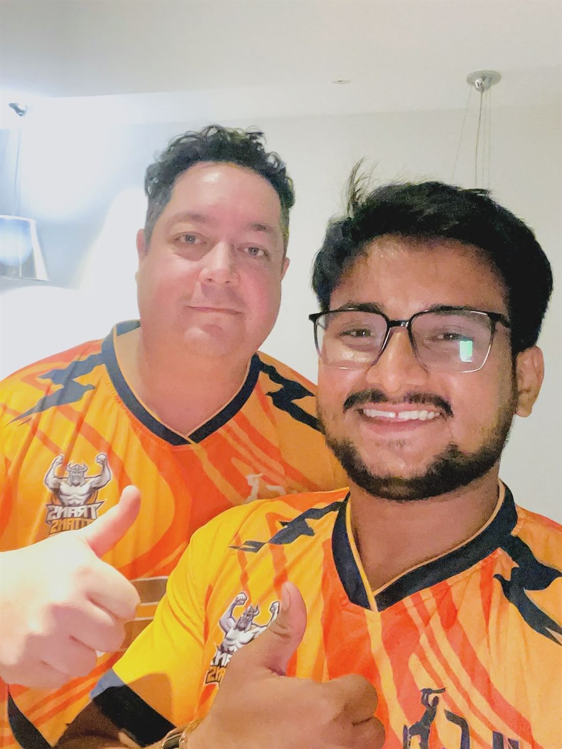 Dr. Sandeep Chaudhry with New Zealand cricketer Jesse Ryder